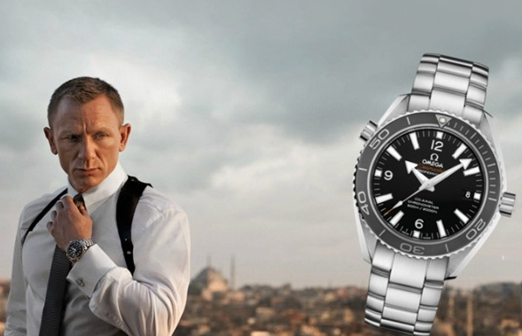 Daniel Craig Interpreted Black Dials Omega Seamaster Planet Ocean 600M Replica Watches Hot Sale